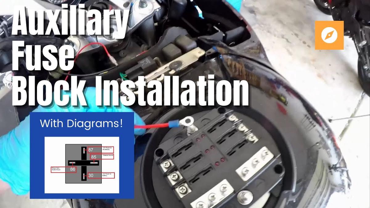 'Video thumbnail for How to Install a Switched Power Relay and Auxiliary Fuse Block on a Motorcycle - TMW Garage'