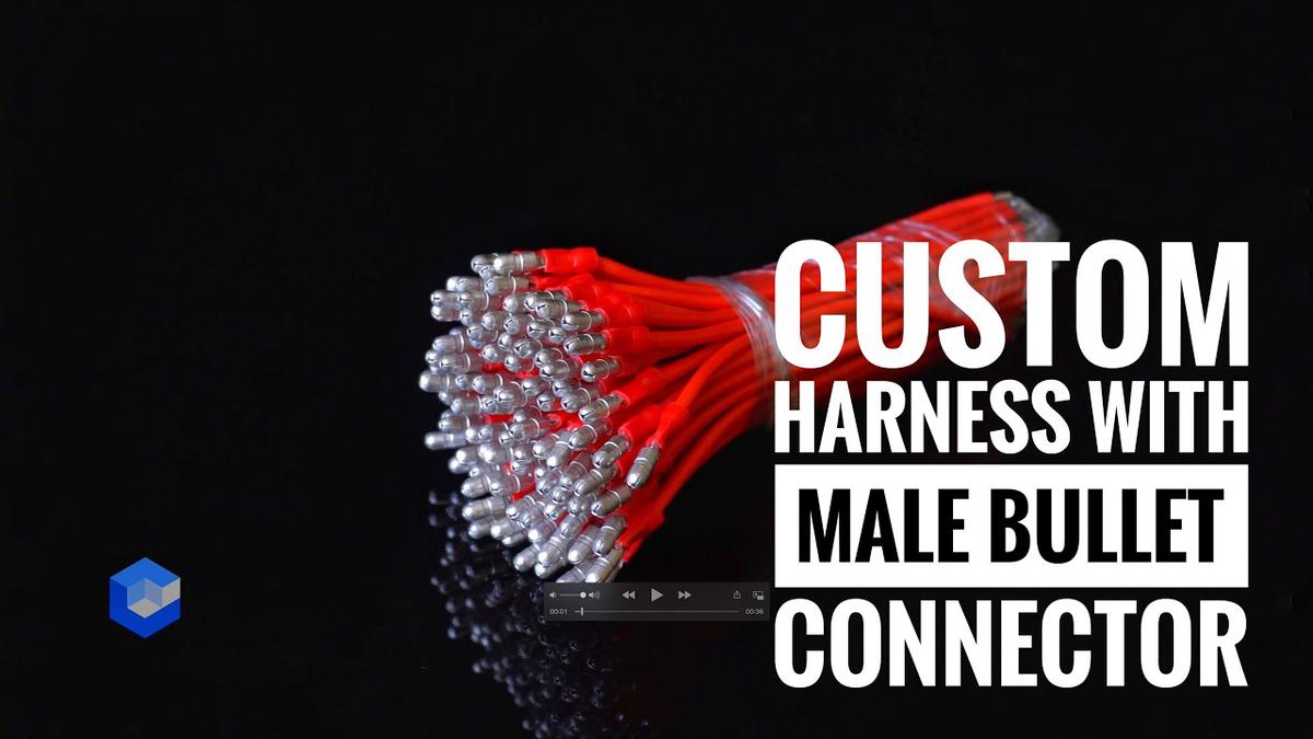 'Video thumbnail for Custom Harness with Male Bullet Connector'