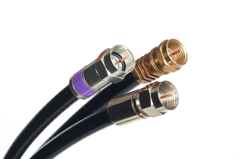 Caption: Cable TV connectors