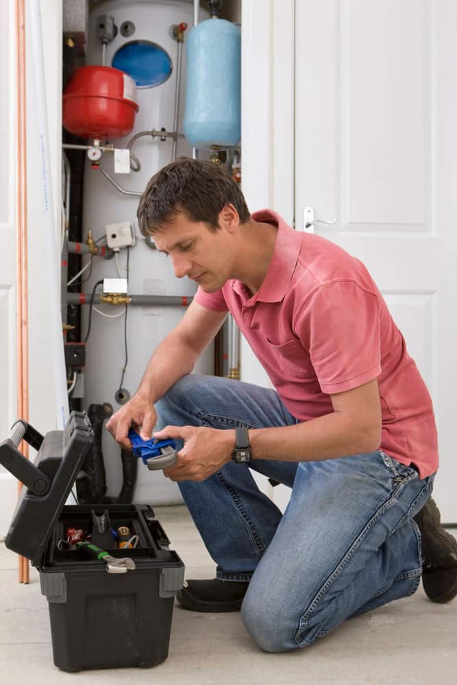 Handyman checking his cable prep tools
