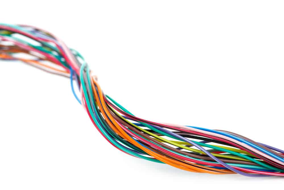 different colored wires