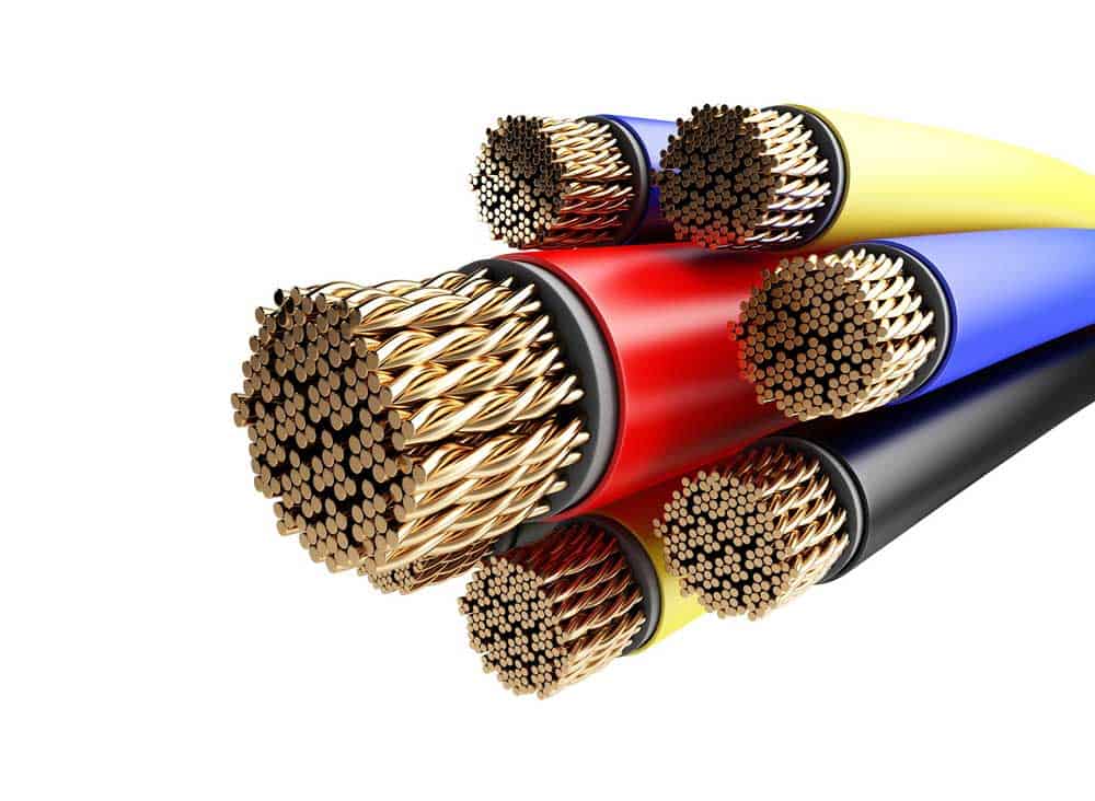 What is Copper Clad Wire: Internal view of stranded twisted pair cable