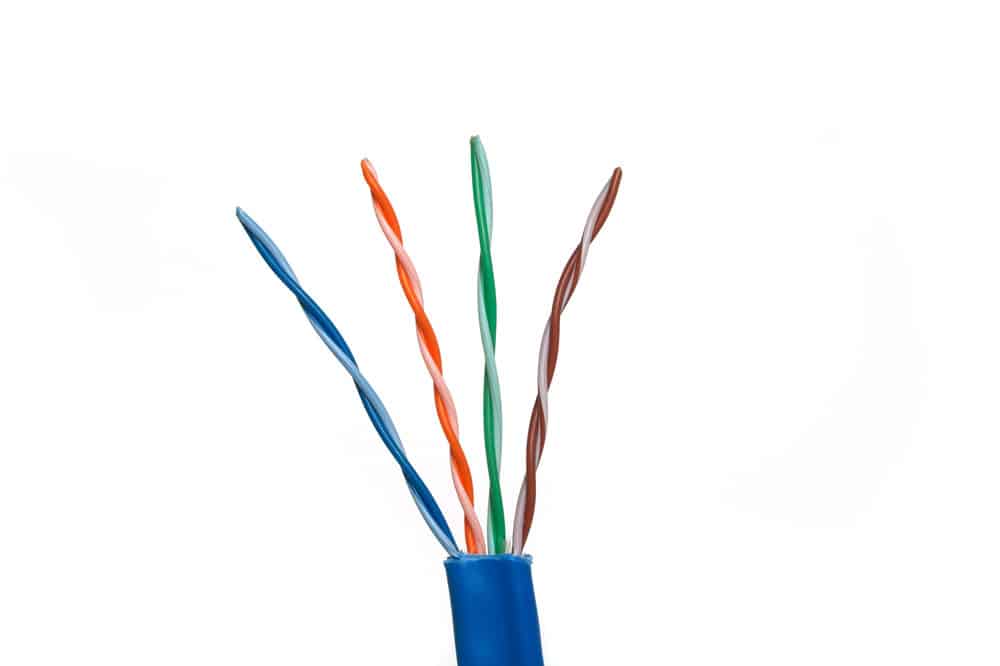 Category 6 unshielded twisted pair cable