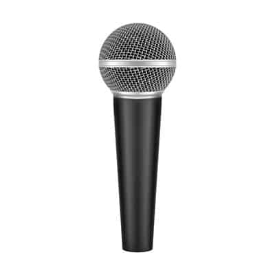 3D modern microphone with handle