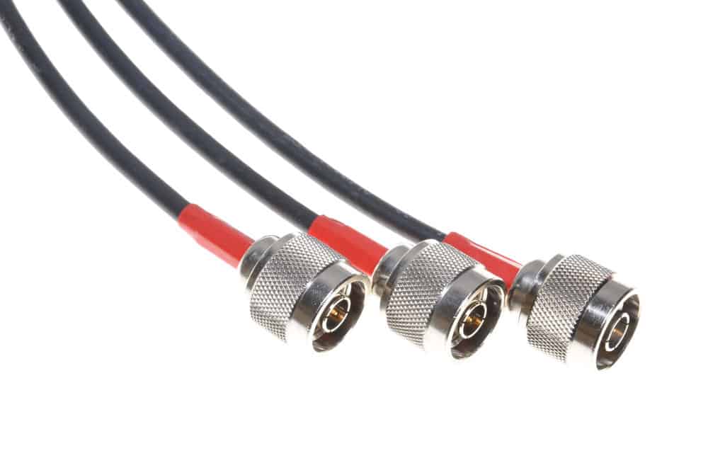 Coaxial cables with connectors