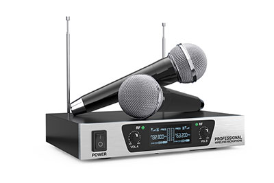 cordless radio wireless microphone and transmitter system