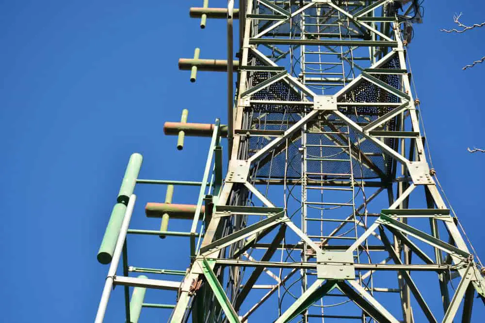 structure designed to support antennas for broadcasting and telecommunication networks.