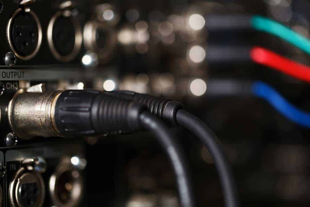 Audio XLR cables with prerecorded