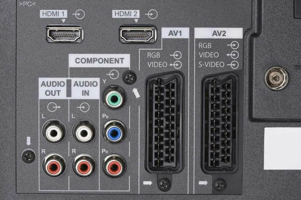 TV A/V inputs