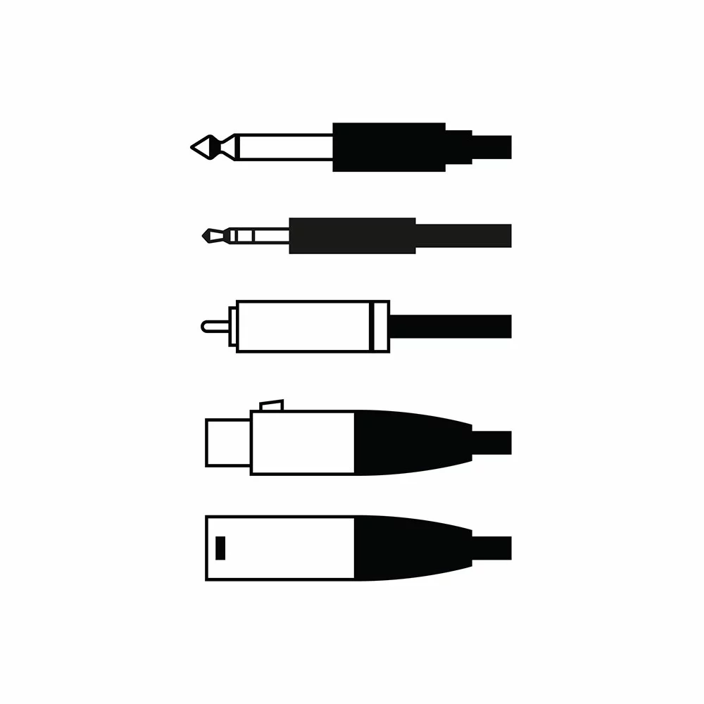 Different types of audio cables