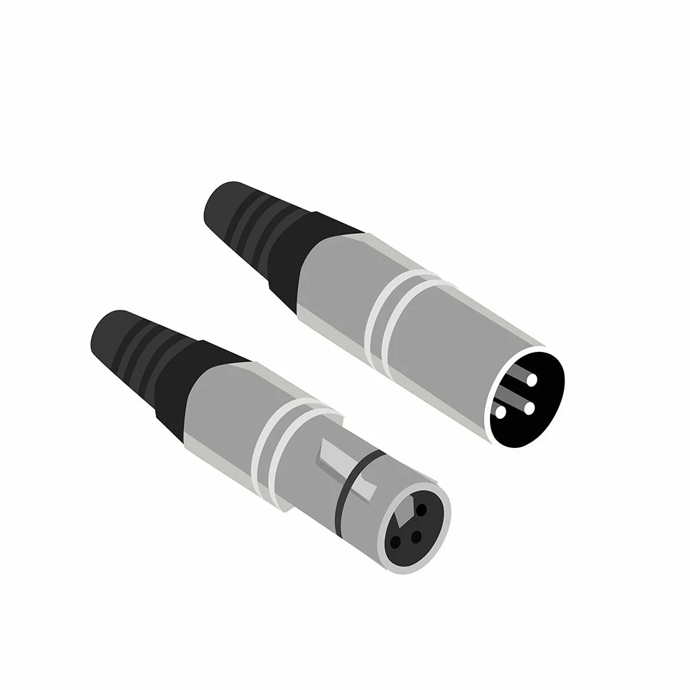 Types Of Audio Cable Connectors: Speakon male and female