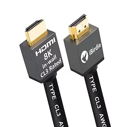  iBirdie 8K HDMI 2.1 Cable 3 Feet CL3