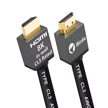 iBirdie 8K HDMI 2.1 Cable 3 Feet CL3