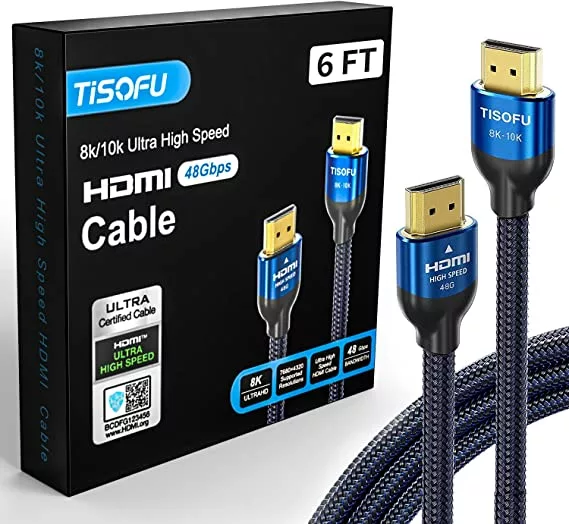 [Ultra Certified] 8K HDMI Cable 6FT
