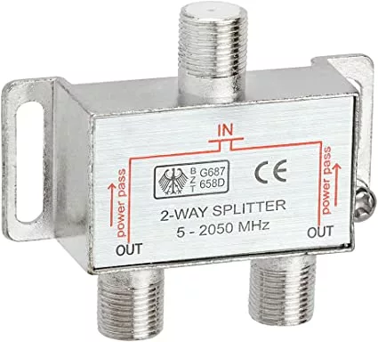 Cmple 2-Way Splitter 2050MHz F-Type