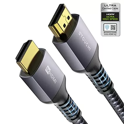 8K HDMI 2.1 Cable 6ft 48Gbps, Stouchi (Certified)