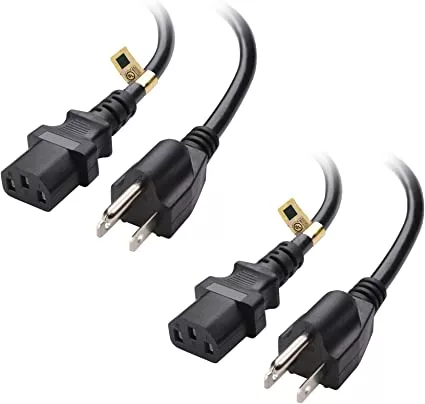 Cable Matters 2-Pack Prong Power Cord