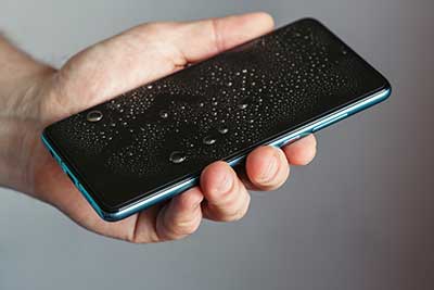 Wet phone