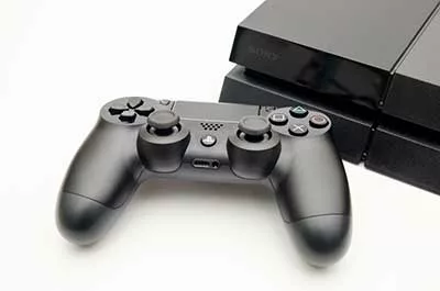 PS4 with dual shock controller