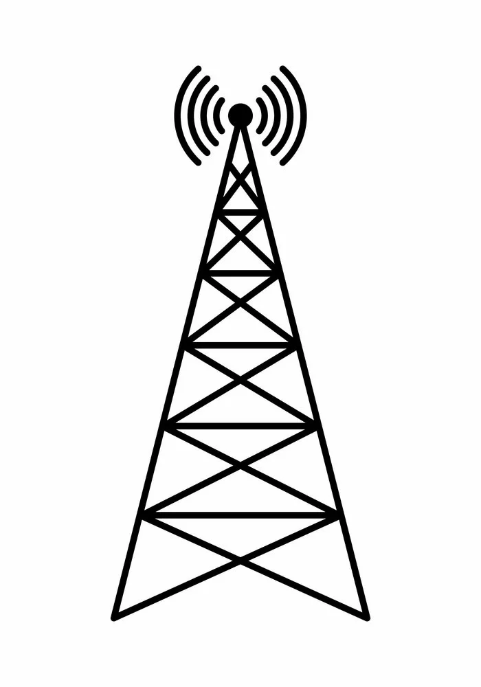 A broadcast tower