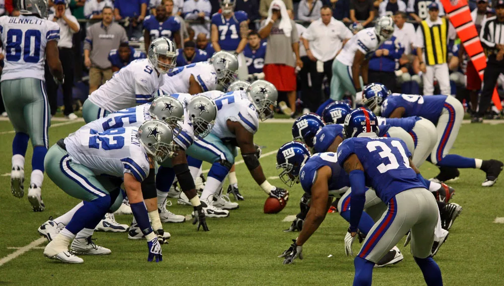 Dallas cowboys lines up