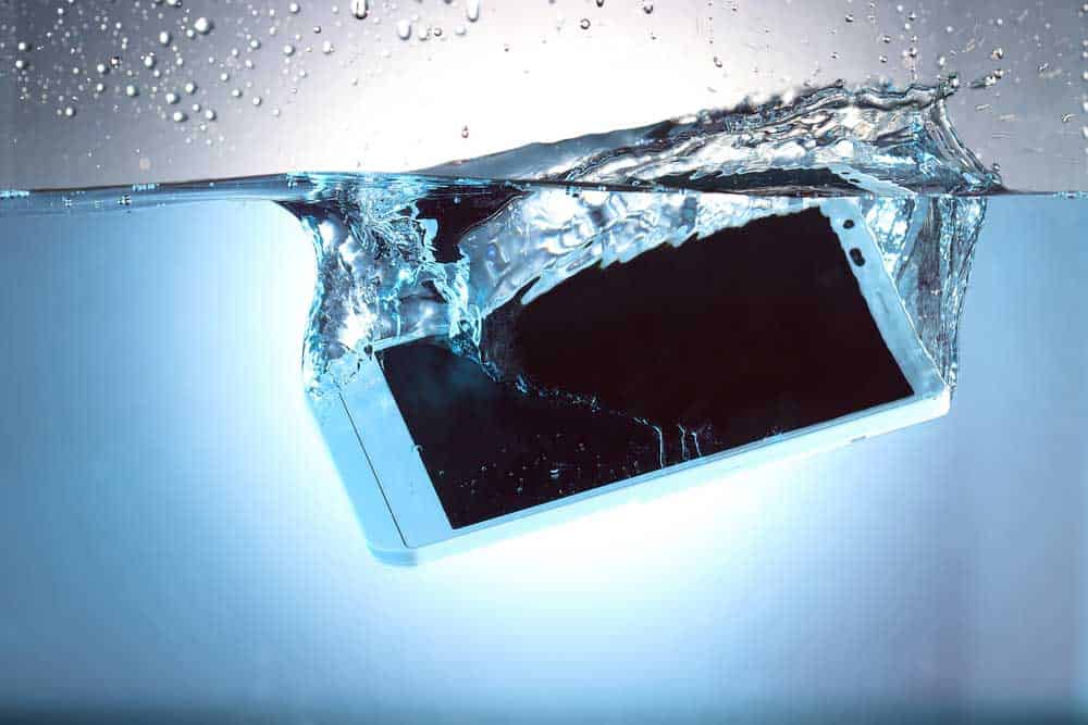 Submerged phone