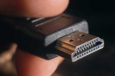 A standard HDMI connector.