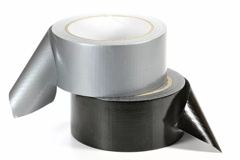 Black and gray duct tapes