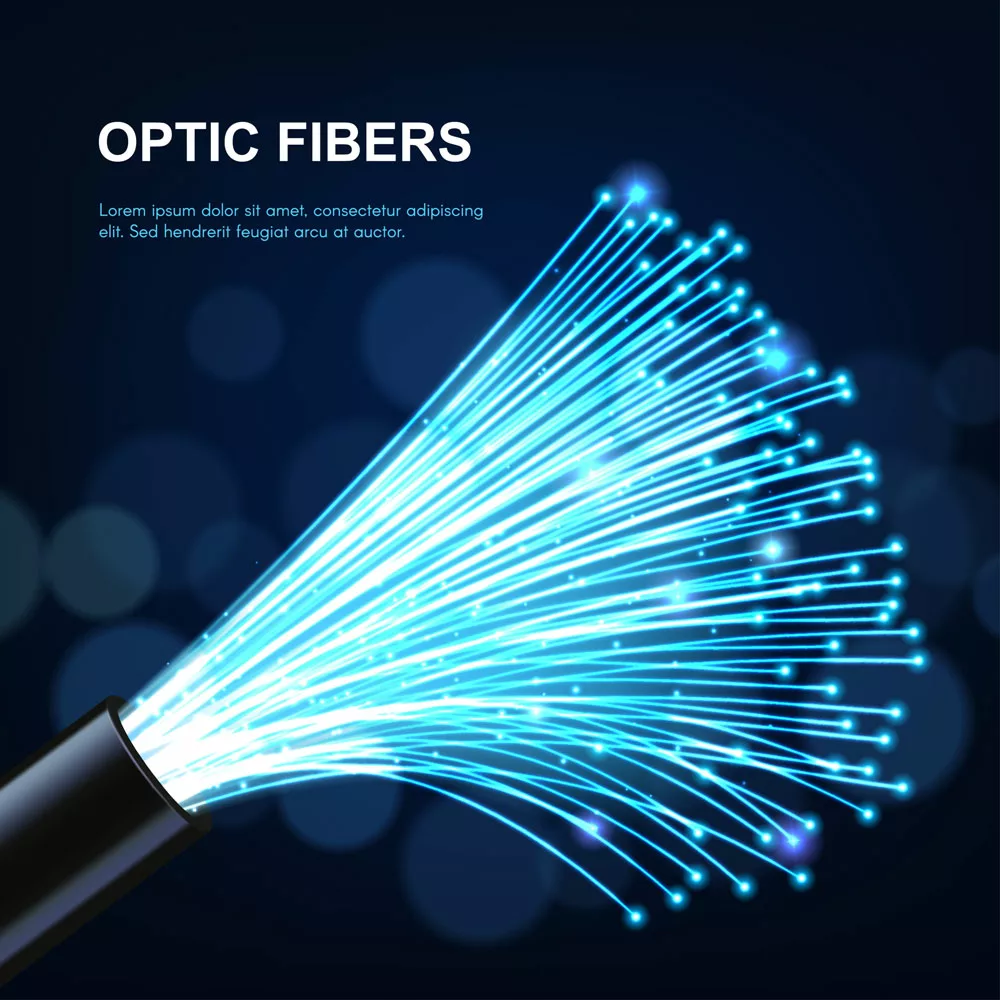 Glowing optic fibers