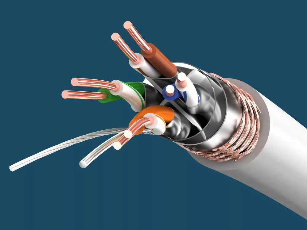 Cat 6a internal structure