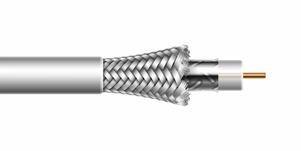 Coaxial cable illustration.