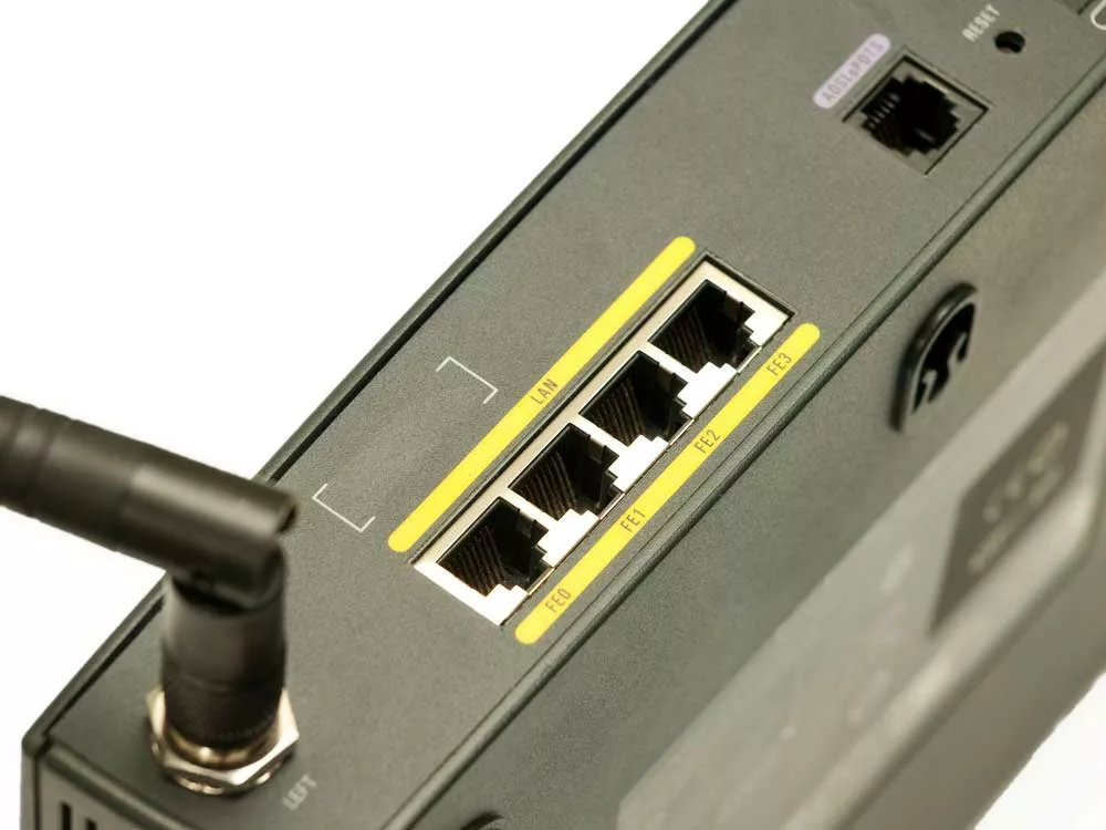 Ethernet ports in a high-performance router