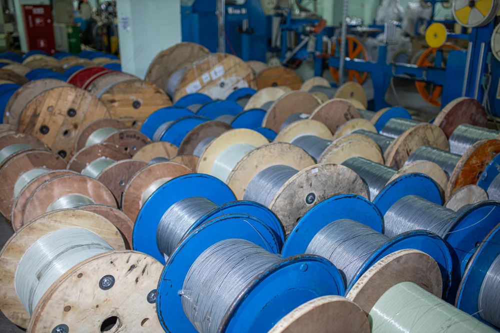 Fiber Optic Cables in Drums