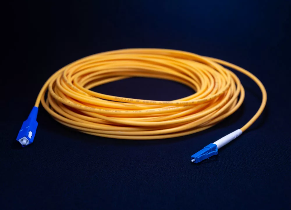 Orange optic fiber patch cord