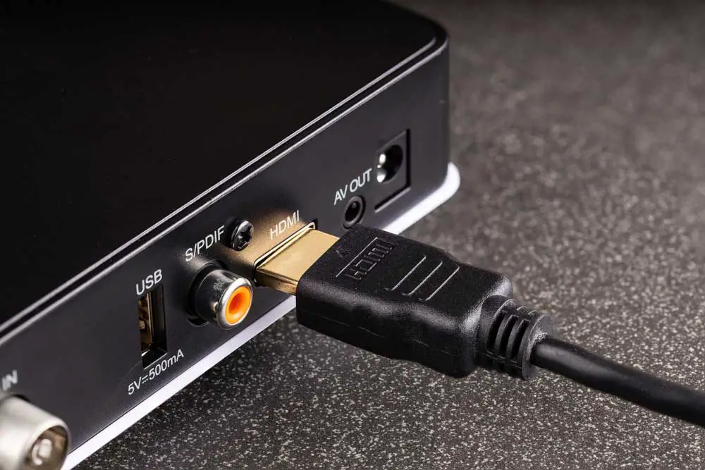 Improperly connecting an HDMI cable causes video and audio issues.