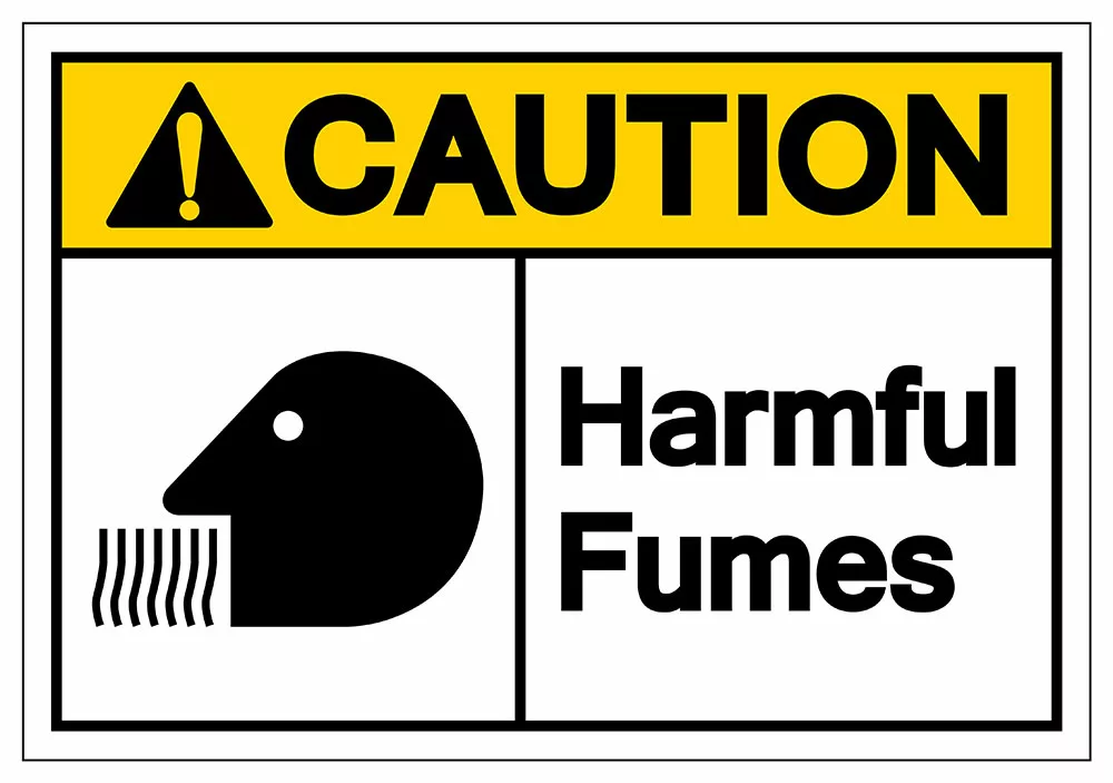 Corrosive fumes can damage the NM cable.