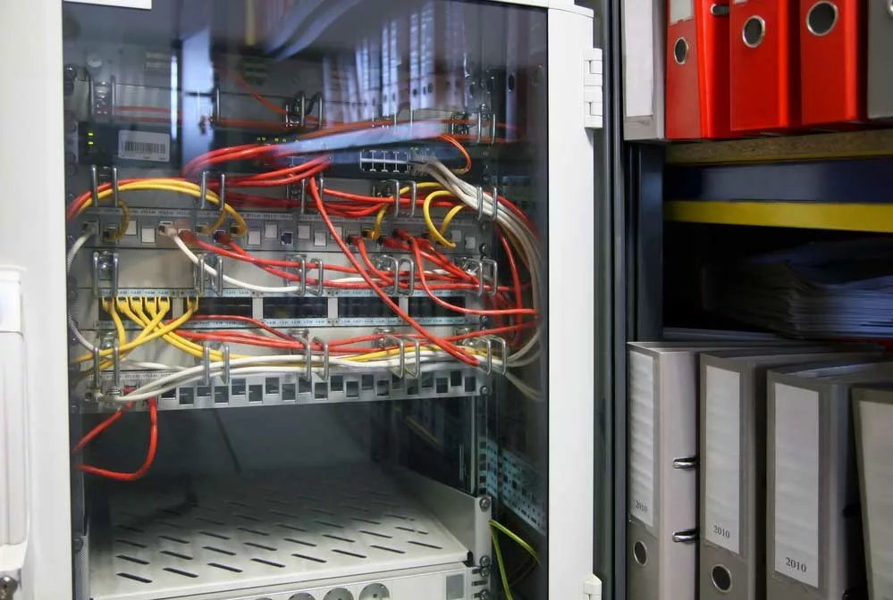 storage room ethernet cables