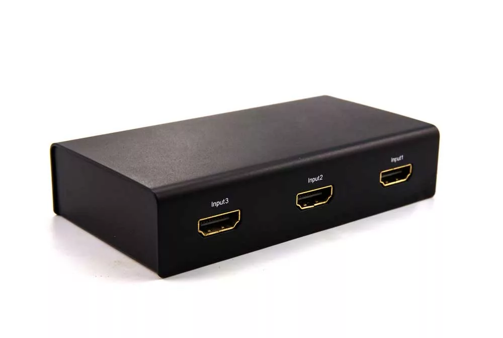 An HDMI switch with 3 inputs