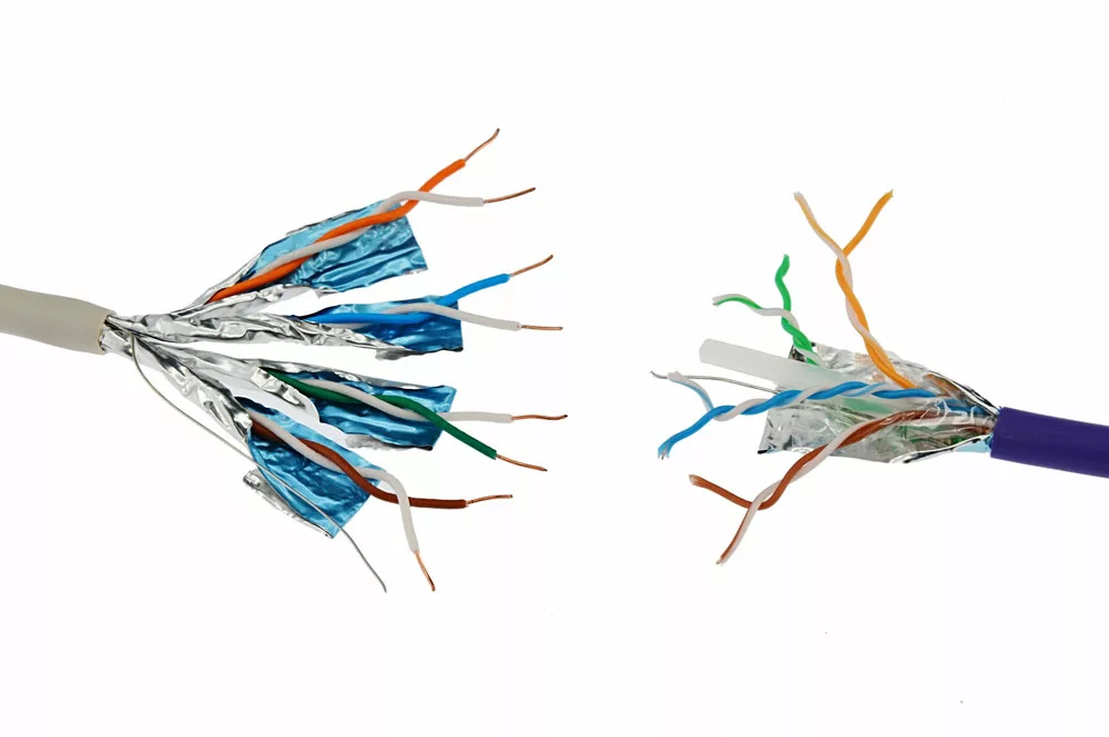 STP and FTP ethernet cables