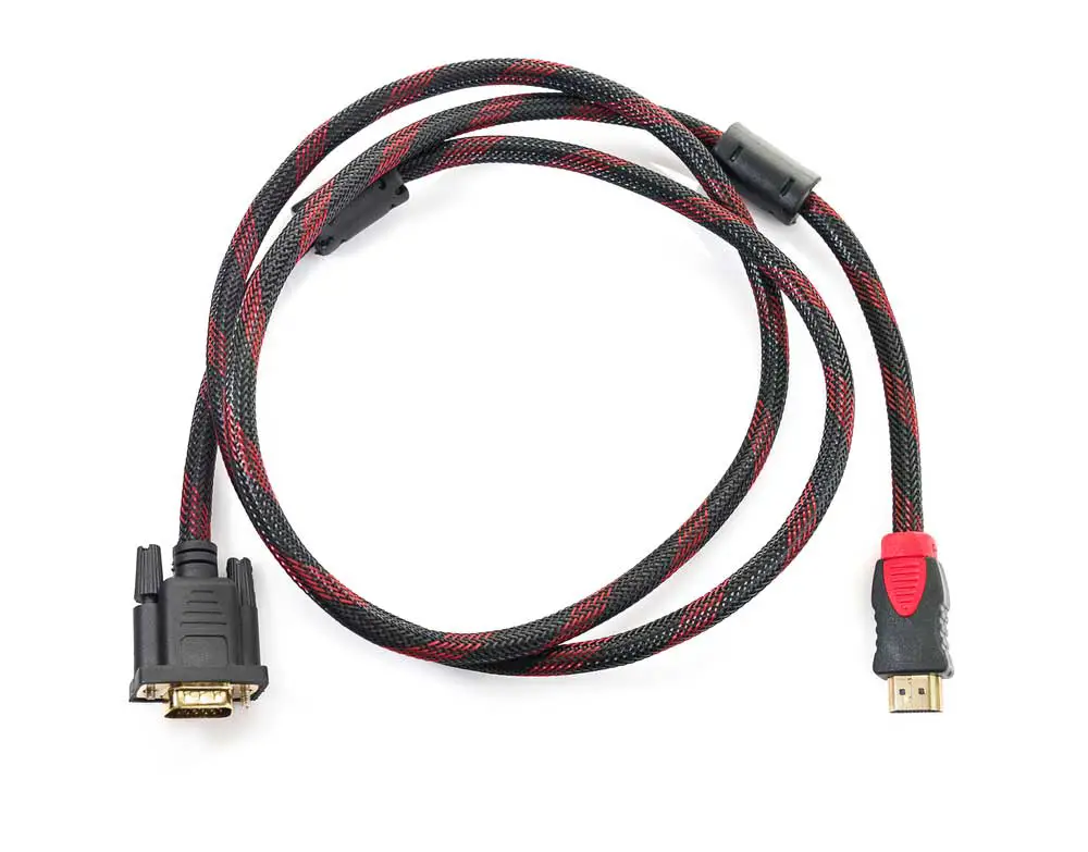 A standard HDMI to VGA Cable