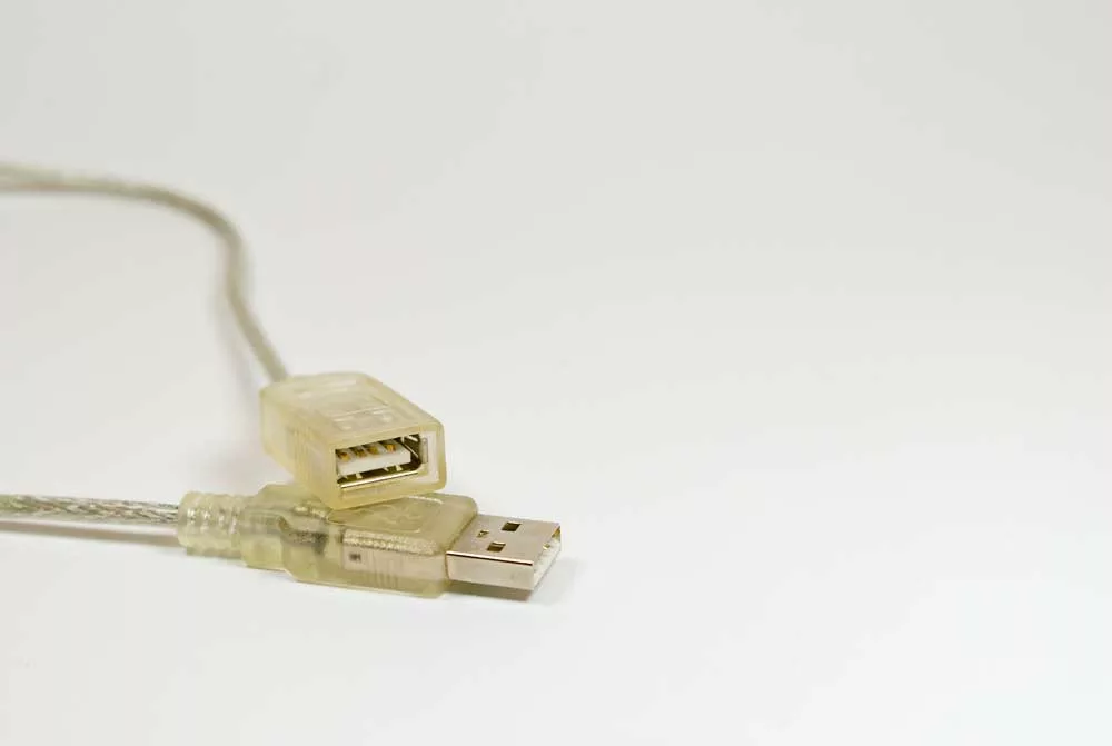 A usb female to male cable